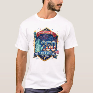T-shirt 250 ans de Jour de l'Indépendance américaine