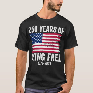 T-shirt 250 Ans De Liberté 1776-2026 Anniversaire USA