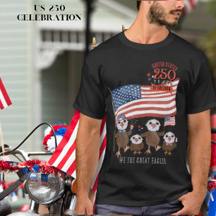 T-shirt 250 ans de liberté aux États-Unis patriotiques