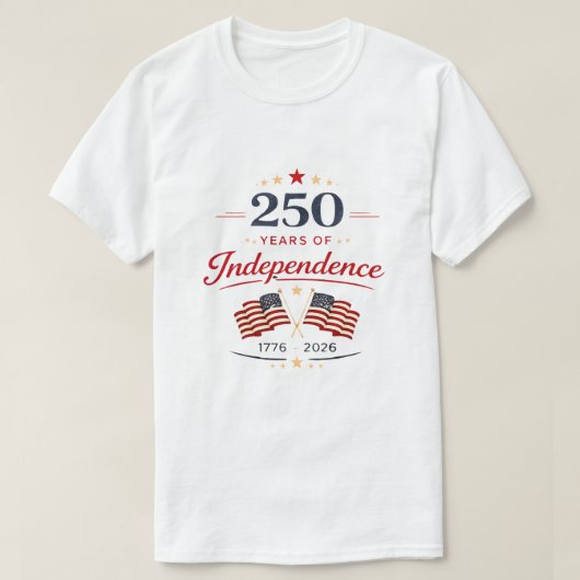 T-Shirt 250 Ans d'Indépendance  (Design devant)