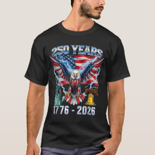T-shirt 250 ans Drapeau américain 250e anniversaire USA 4e
