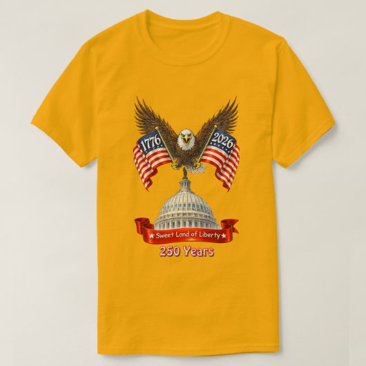 T-shirt 250 ans États-Unis -7 (Design devant)
