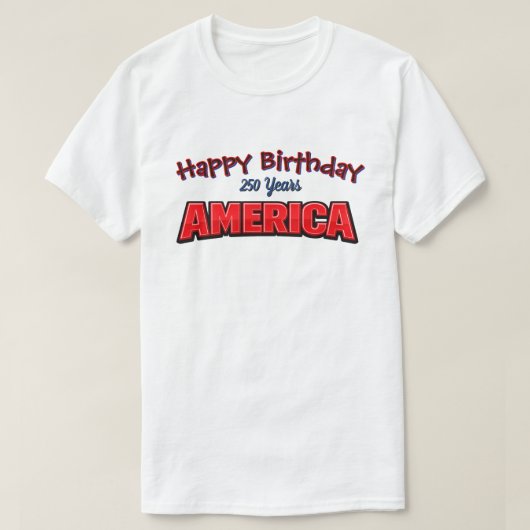 T-Shirt 250 Ans USA -32b (Design devant)