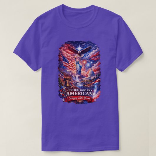 T-shirt 250 Ans USA -6 (Design devant)