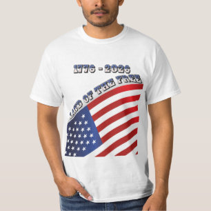 T-shirt 250 Ans USA Liberté 1776-2026 Patriotique