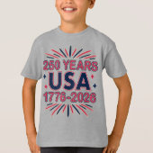 T-shirt 250 ans USA | Semiquinentenaire 1776-2026 (Devant)