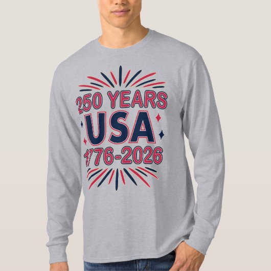 T-shirt 250 ans USA | Semiquinentenaire 1776-2026 (Devant)