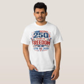 T-shirt '250 Jaar Vrijheid' (Voorkant volledig)