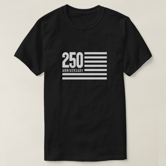 T-shirt 250 Years Anniversary Flag (Design devant)