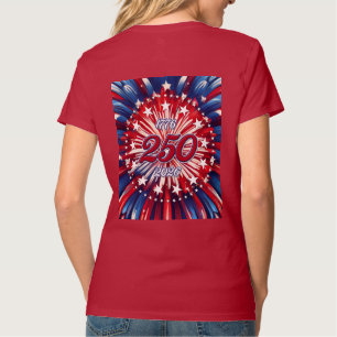 T-shirt 250e anniversaire d'Amérique 1776-2026 Feux d'arti