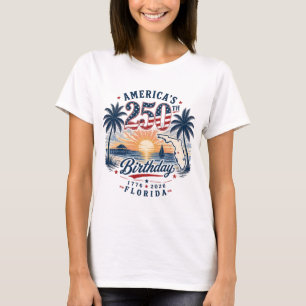T-shirt 250e anniversaire de l'Amérique thème Floride