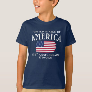 T-shirt 250e anniversaire de l'indépendance des États-Unis