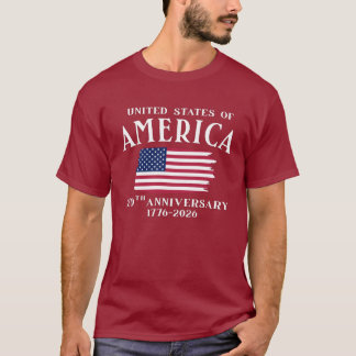 T-shirt 250e anniversaire de l'indépendance des États-Unis