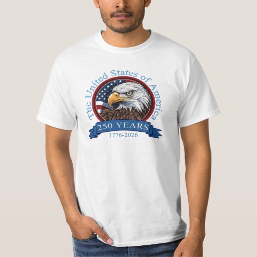T-shirt 250e anniversaire des États-Unis (Devant)