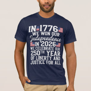 T-shirt 250e anniversaire des États-Unis 1776-2026 Jour de