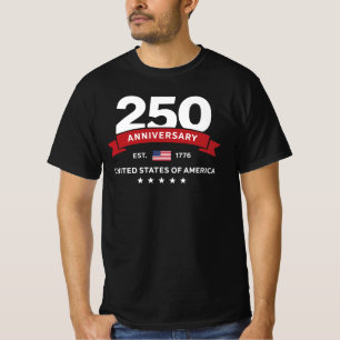 T-shirt 250e anniversaire des États-Unis depuis 1776