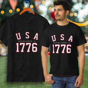 T-shirt 250e anniversaire des États-Unis Fondé en 1776