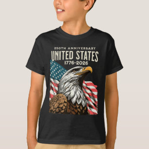 T-shirt 250e anniversaire États-Unis 250e drapeau américai