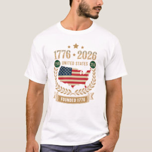 T-shirt 250e anniversaire États-Unis d'Amérique 250 USA