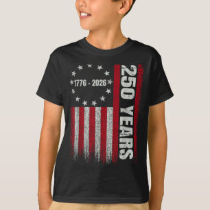 T-shirt 250e anniversaire USA 250e drapeau américain patri