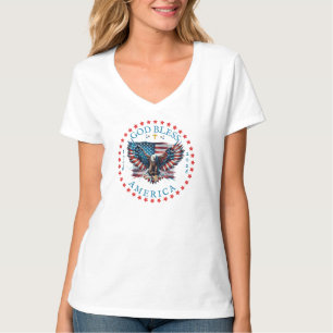T-shirt 250e Dieu bénisse l'Amérique les États-Unis sont b