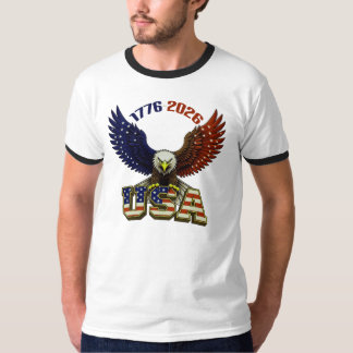 T-shirt 250th Anniversary America Patriotic Eagle 