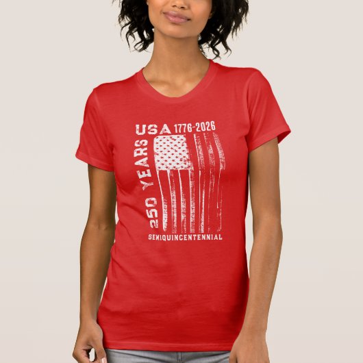 T-shirt 250Th Anniversary USA 4Th Of July (Devant)