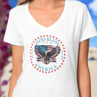 T-shirt 250th US God Bless America Blessed is the Nation