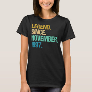 T-shirt 25 Ans Awesome Depuis Novembre 1997 25th Bir
