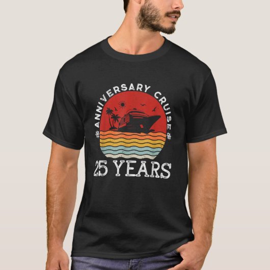 T-shirt 25 ans Couple 25e anniversaire de Mariage Crusie S (Devant)