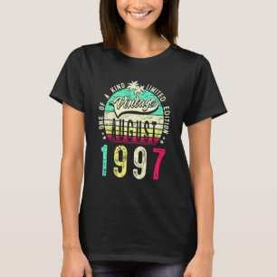 T-shirt 25 Ans Vieux Août 1997 25e Anniversaire Hommes
