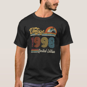 T-shirt 25 ans Vintage 1998 25e anniversaire 1