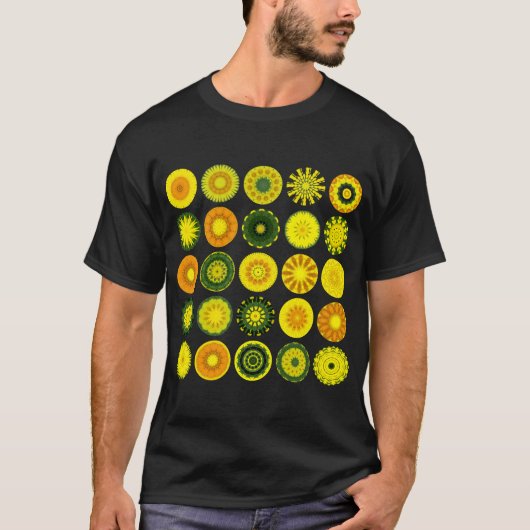 T-shirt 25 Mandalas I - Customisé (Devant)