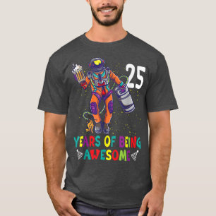 T-shirt 25e Anniversaire Astronome Astronomie Système Sola