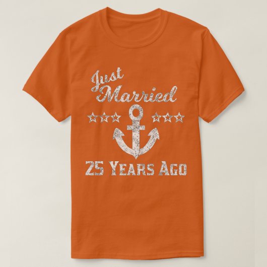 T-shirt 25e anniversaire de Mariage croisière mariée 25 an (Design devant)