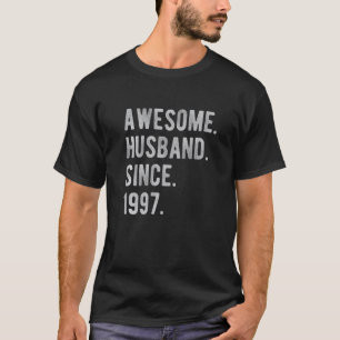 T-shirt 25e anniversaire Mariage pour lui merveilleux mari