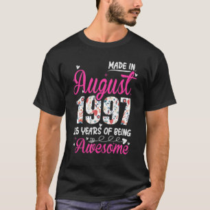 T-shirt 25e anniversaire stupéfiant depuis août 1997 Flora