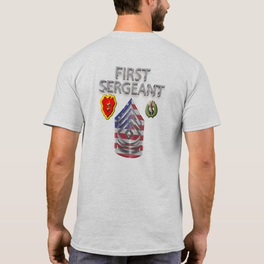 T-shirt 25e division d'infanterie Premier sergent (Dos)