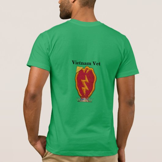 T-shirt 25e ID Division d'infanterie Vettes d'anciens comb (Dos)