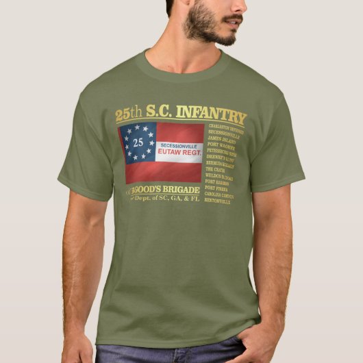 T-shirt 25e infanterie de Caroline du Sud (BA2) (Devant)