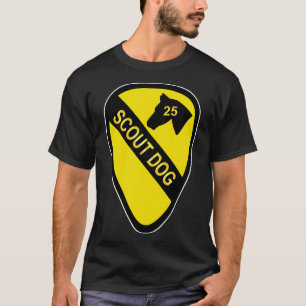 T-shirt 25e Peloton de chiens scout 1re Cav wo Txt
