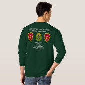 T-shirt 25ème Pièce en t de douille de Division (Dos entier)