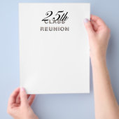 T-SHIRT 25th Class Reunion Flyer (Hand)