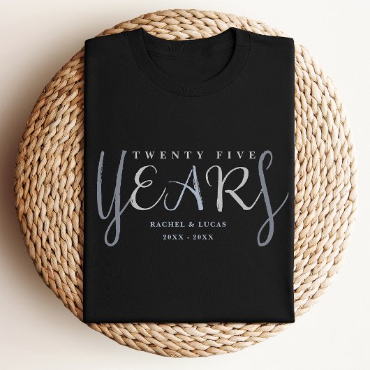 T-shirt 25th Silver Wedding Anniversary Gift
