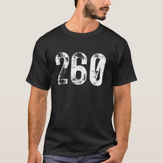 T-shirt 260 Area Code Fort Wayne IN Mobile Telephone Area  (Devant)