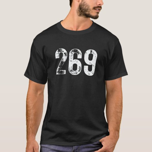 T-shirt 269 Area Code Kalamazoo MI Mobile Telephone Area C (Devant)
