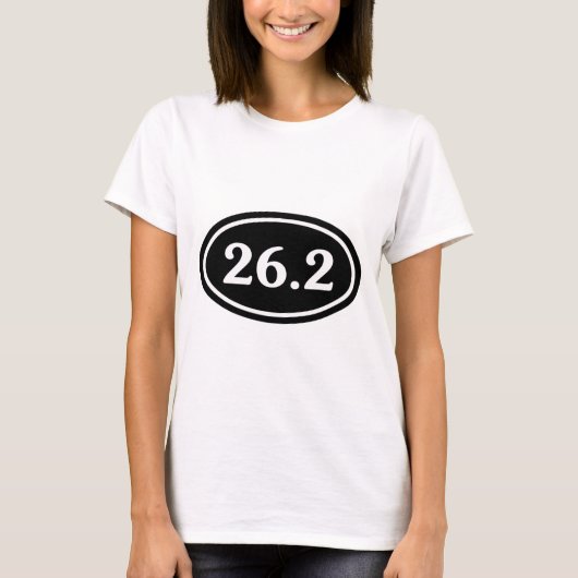 T-shirt 26,2 Ovale de marathon (#SOU2) (Devant)