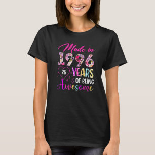 T-shirt 26 Année D'Être Formidable Fait En 1996 Anniversai