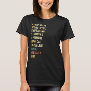 T-shirt 26 Ans 26e anniversaire Awesome depuis le 1er janv