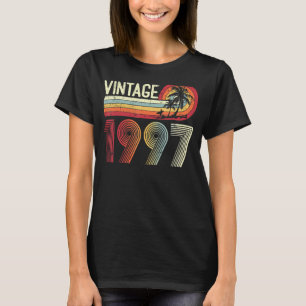 T-shirt 26 Ans Hommes Femmes Vintage 1997 Retro 26e Naissa